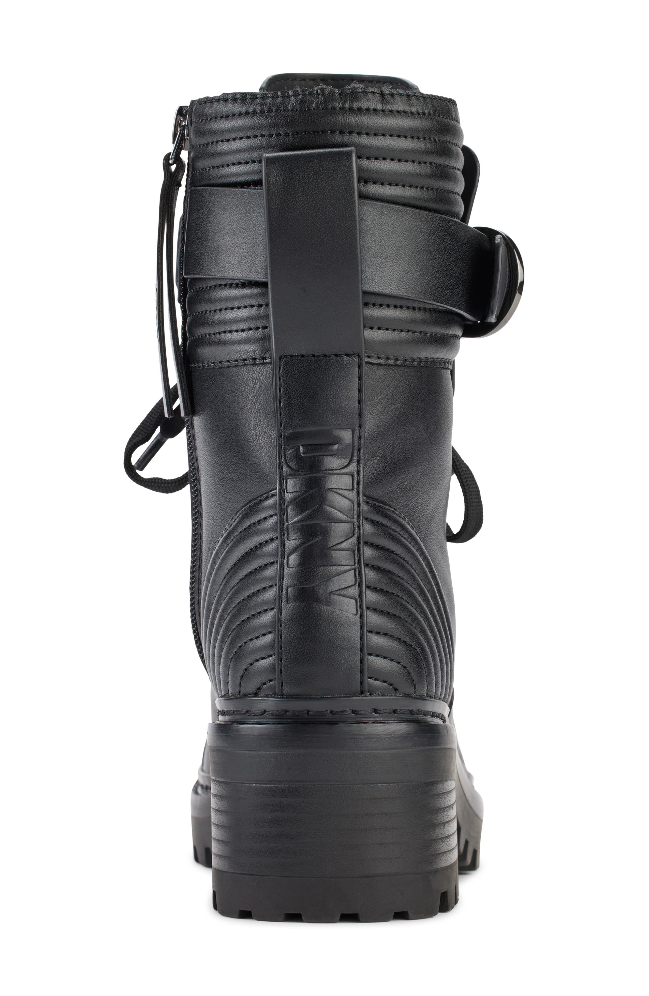 Basia Faux Fur Lined Combat Boot