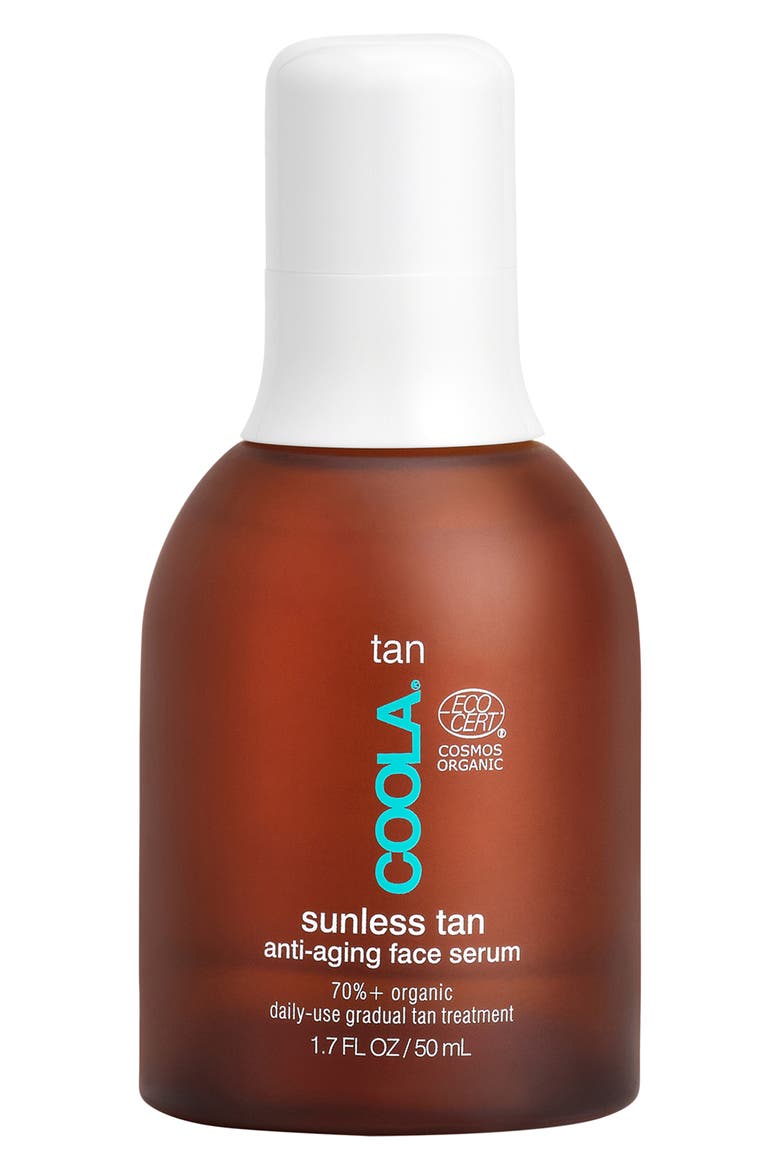 Suncare Sunless Tan Anti-Aging Face Serum, Main, color, NO COLOR