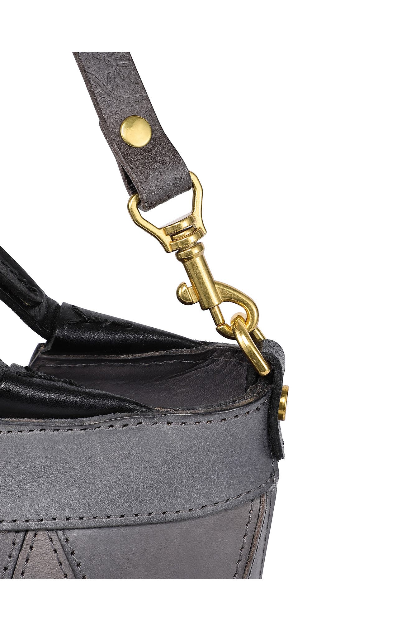 OLD TREND Primrose Leather Mini Tote, Alternate, color, Grey