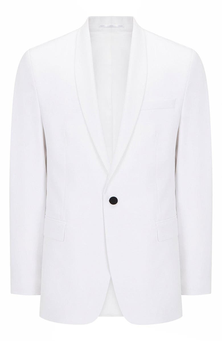 RON TOMSON Shawl Collar Formal Jacket, Alternate, color, White
