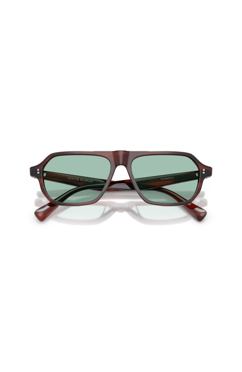 Oliver Peoples 56mm Irregular optical glasses, Alternate, color, Brown