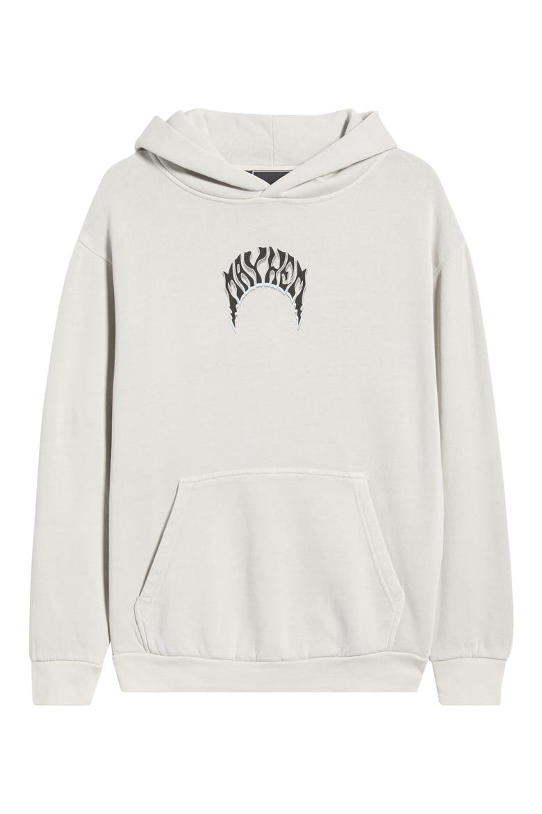 Pisces Logo Graphic Cotton Blend Hoodie, Main, color, LUNAR ROCK