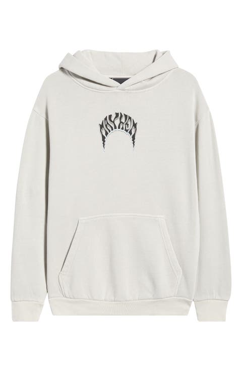 Pisces Logo Graphic Cotton Blend Hoodie