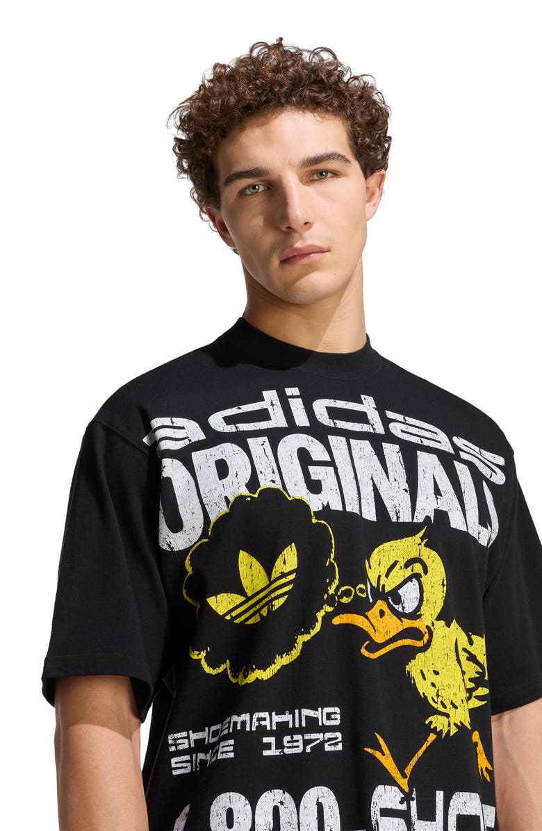adidas Duck Cotton Graphic T-Shirt, Alternate, color, 