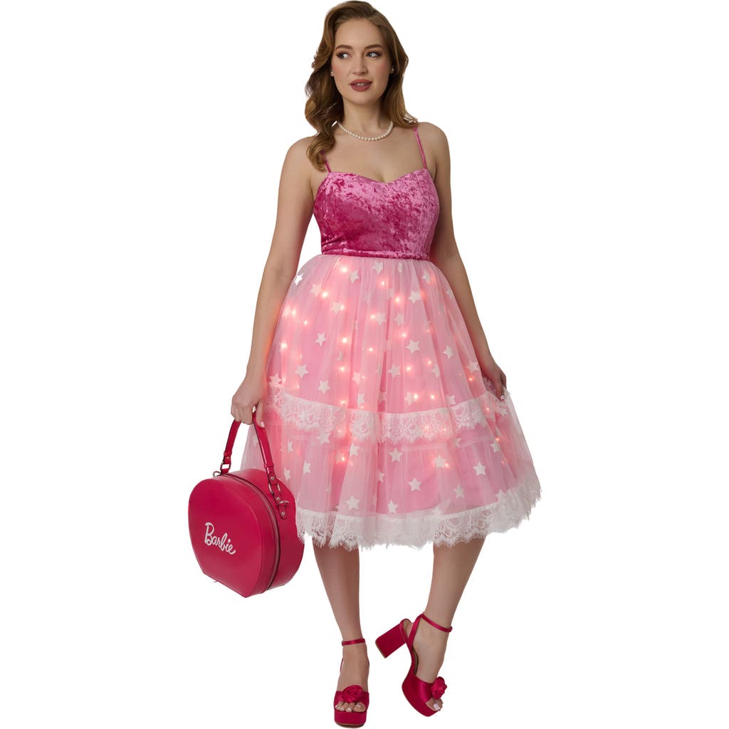 UNIQUE VINTAGE UNIQUE VINTAGE LIGHT UP DREAM GLOW SWING DRESS