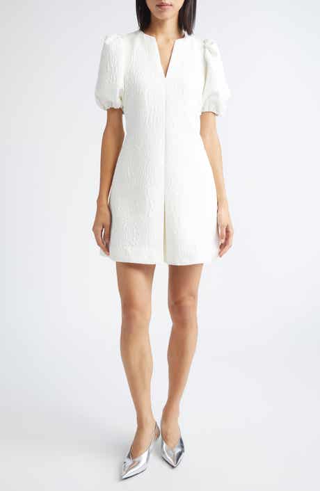 Stine Goya Textured Fit & Flare Minidress