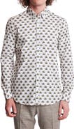 PAISLEY & GRAY Brian Beetle Print Stretch Cotton Dress Shirt
