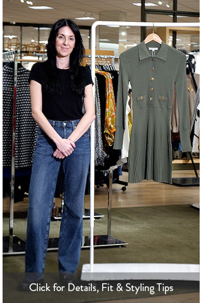 Lauper Variegated Rib Long Sleeve Sweater Dress video