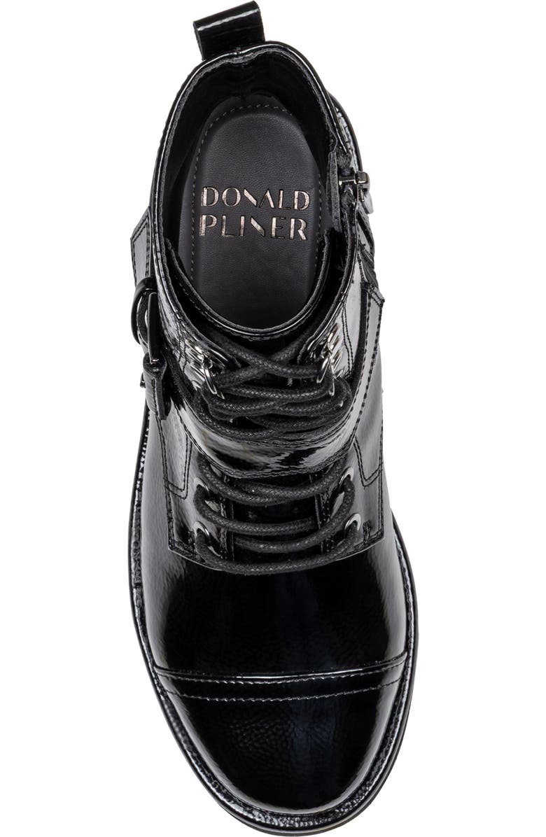 Donald Pliner Speed Lace Up Buckle Boot, Alternate, color, Black