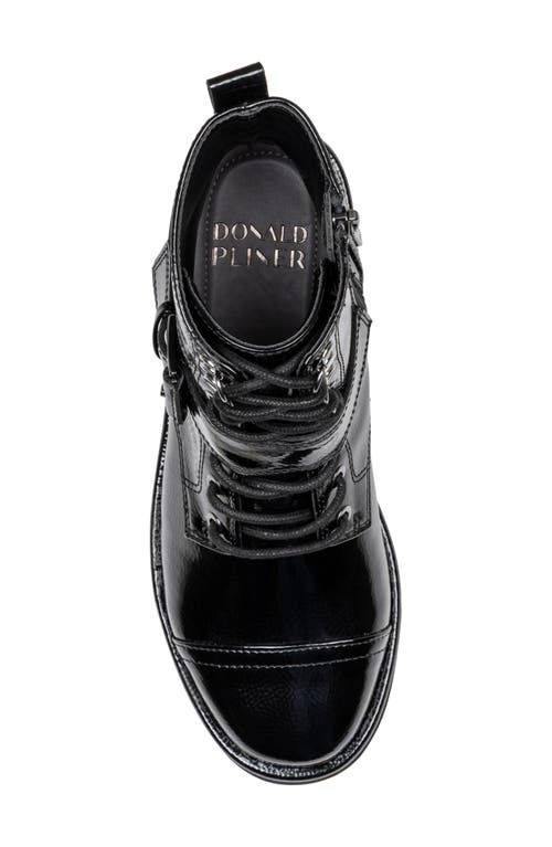 Donald Pliner Speed Lace Up Buckle Boot In Black