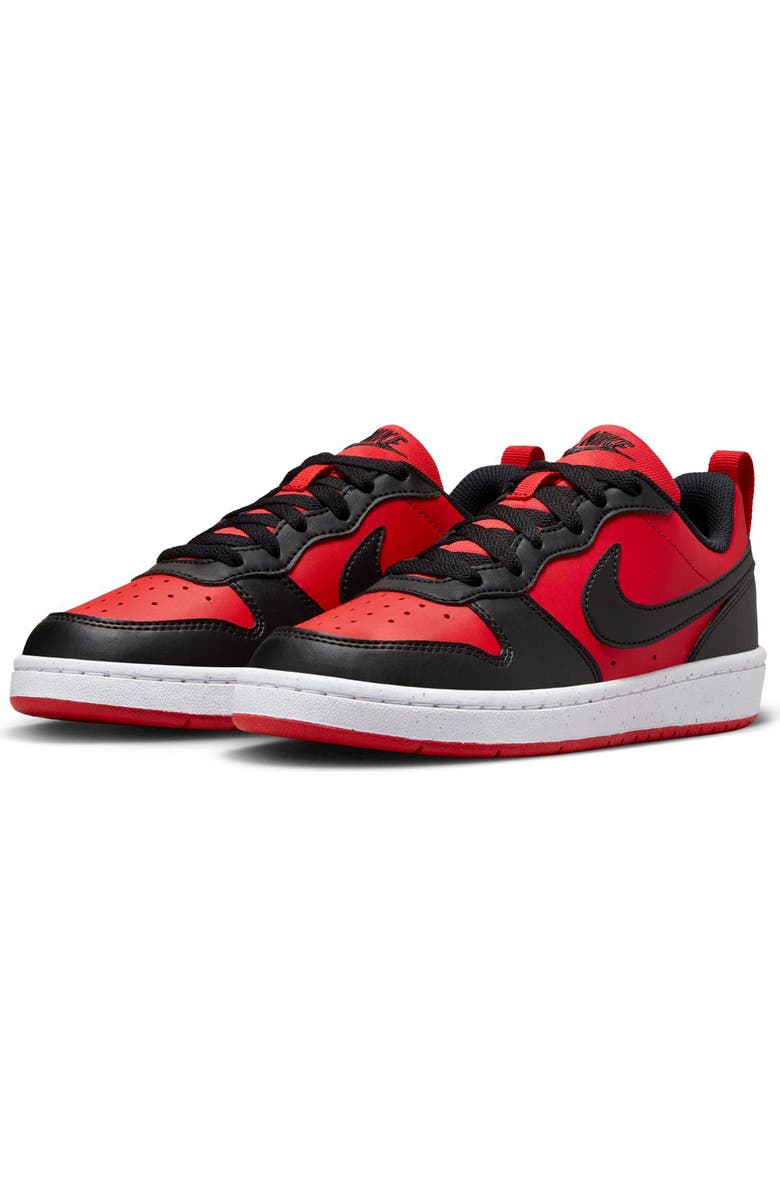 Nike Kids' Court Borough Low Top Sneaker, Main, color, University Red/ Black/ White