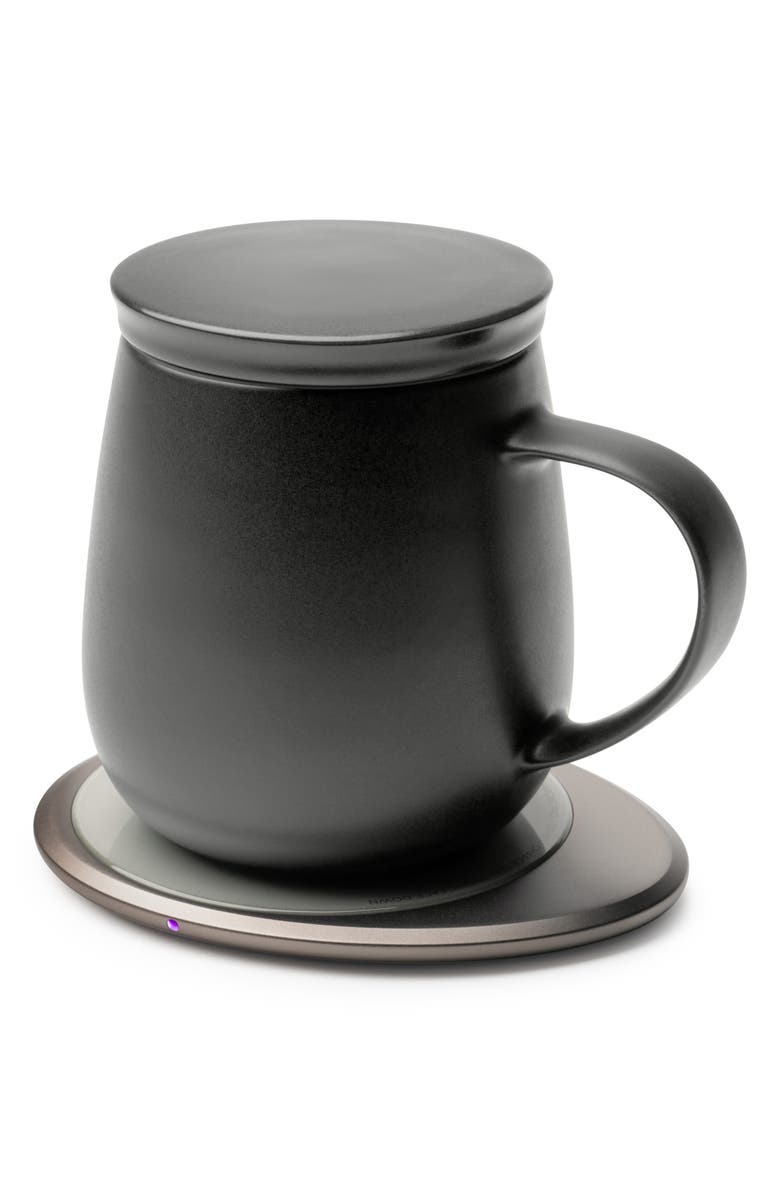 OHOM Ui 3 Mug & Warmer Set, Alternate, color, Inkstone Black