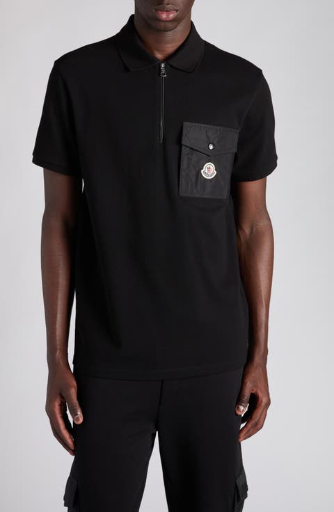 Logo Patch Pocket Zip Polo