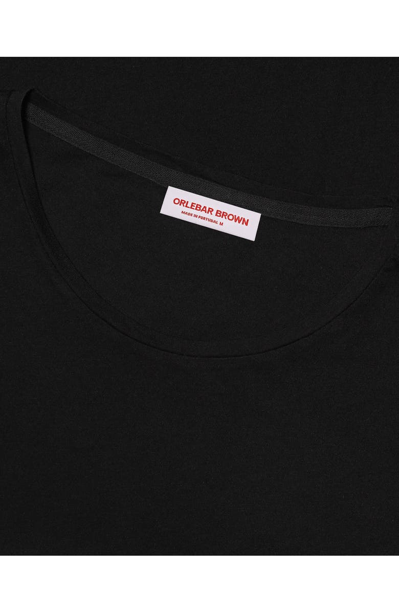 Orlebar Brown Ob T Tailored Fit Crew Neck T-Shirt, Alternate, color, Black