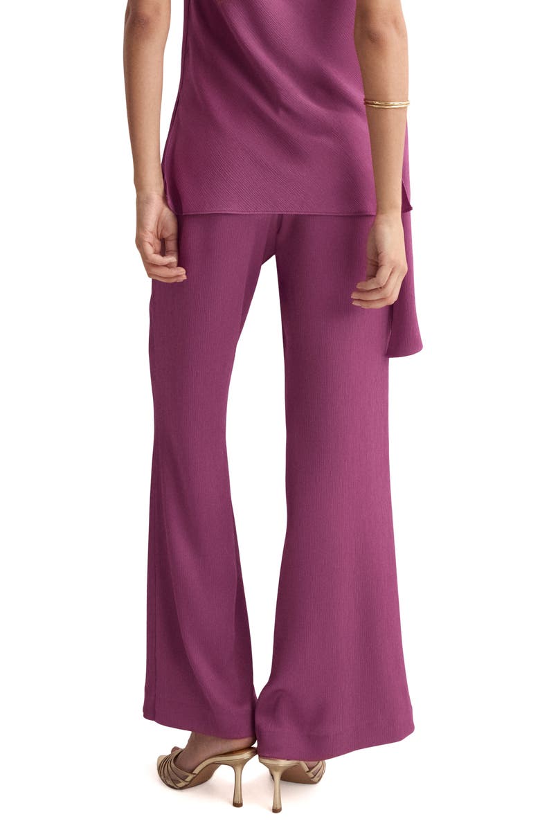 MANGO Straight Leg Satin Pants, Alternate, color, Light/ Pastel Purple