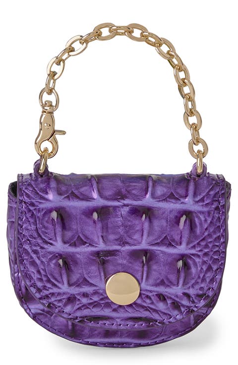 Joy Croc Embossed Leather Pouch