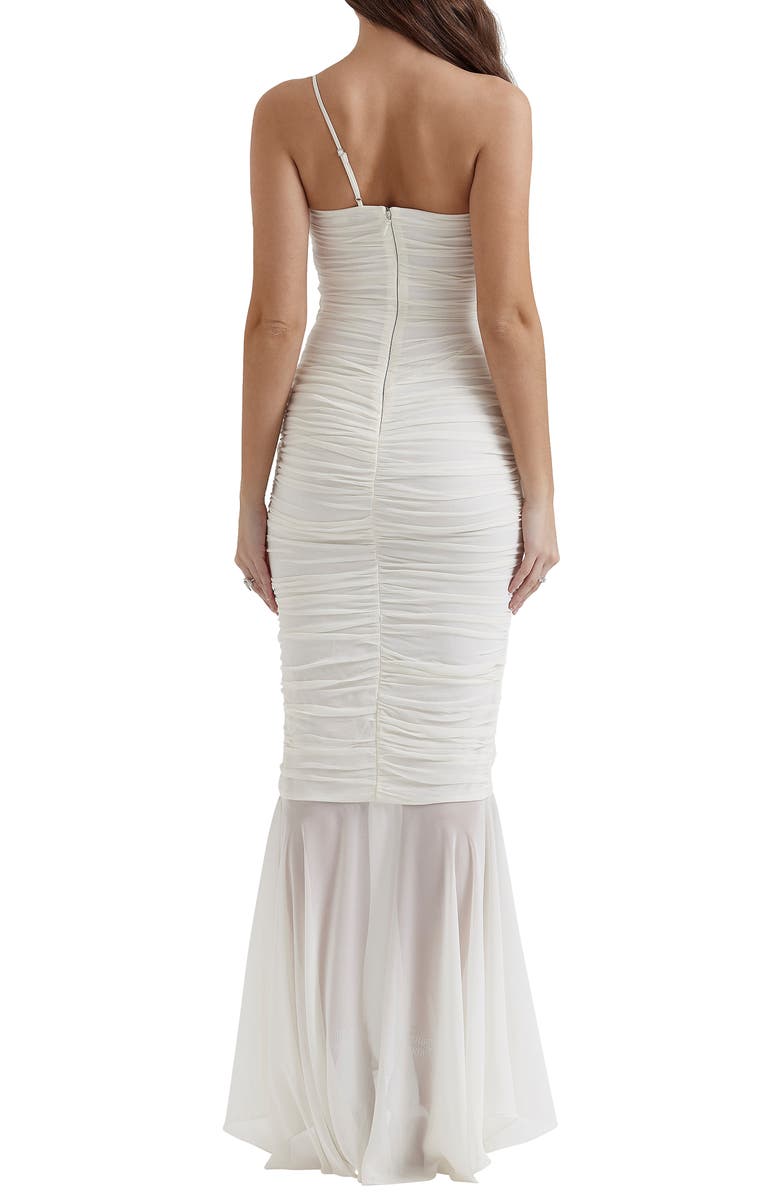 Pearla Ruched Georgette Cocktail Dress