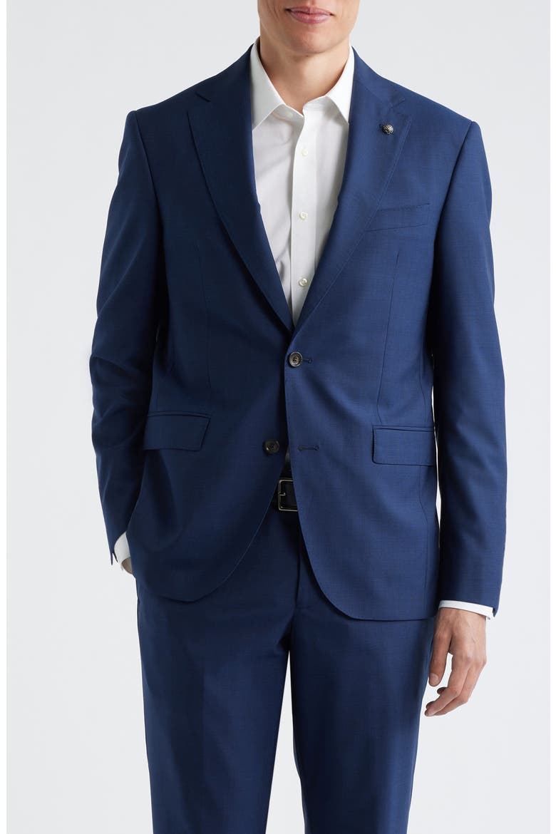 Esprit High Blue Super 120s Wool Suit, Alternate, color, BLUE