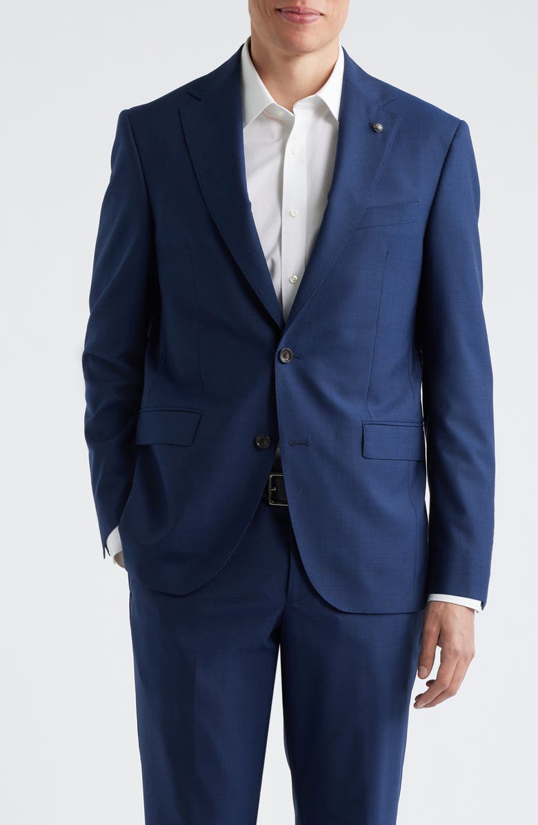 Jack Victor Esprit High Blue Super 120s Wool Suit, Alternate, color, 