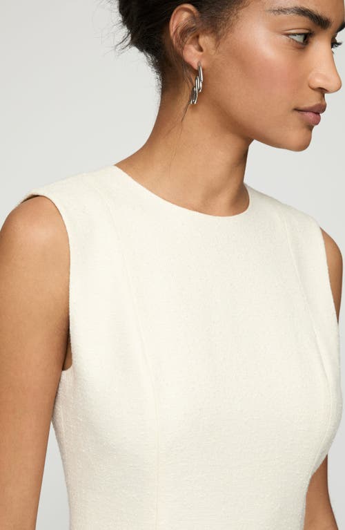 Lafayette 148 Textured Midi Dress In Cloud