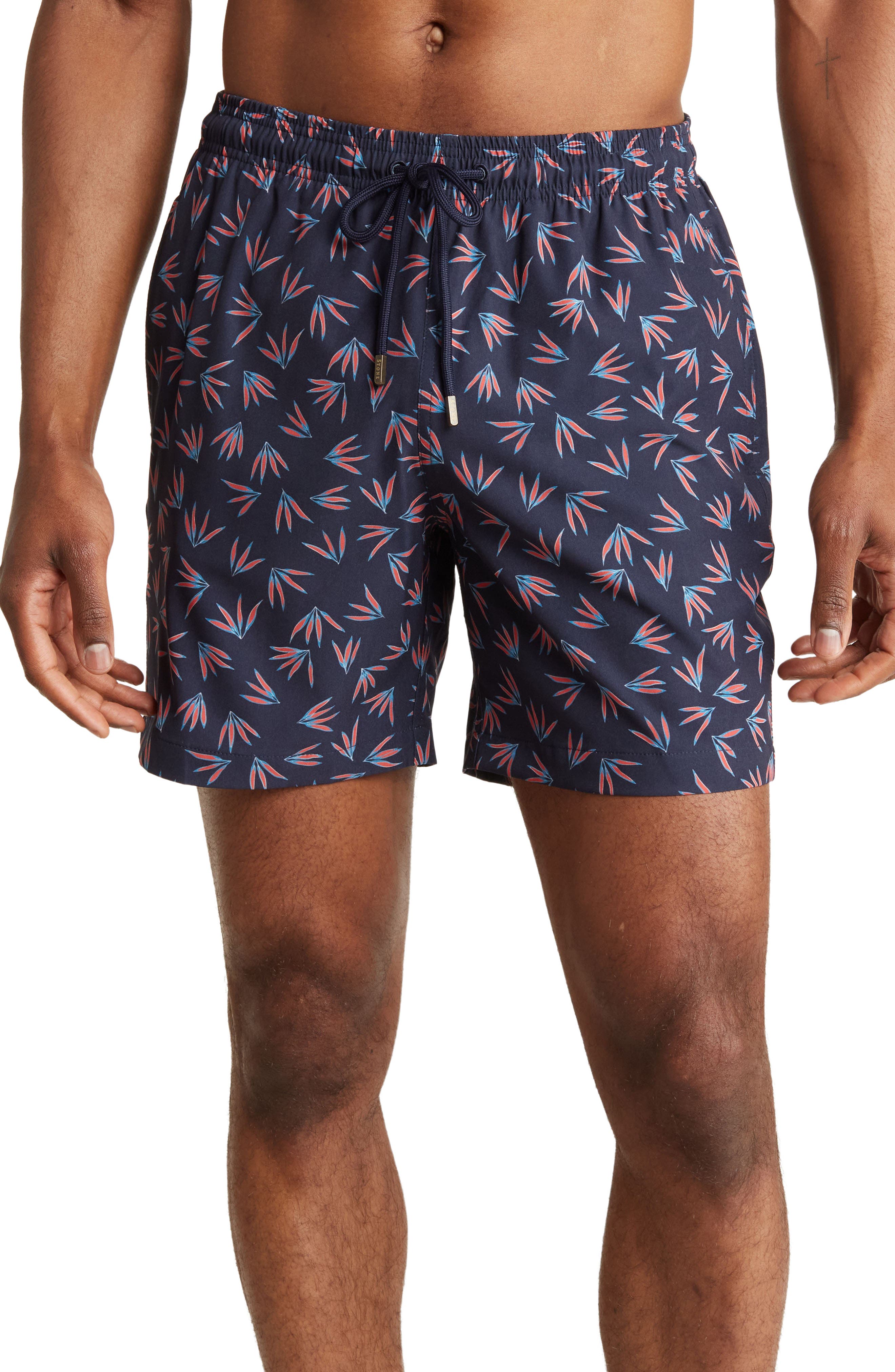 Stone Rose Floral Print Swim Trunks (Men) | Nordstromrack
