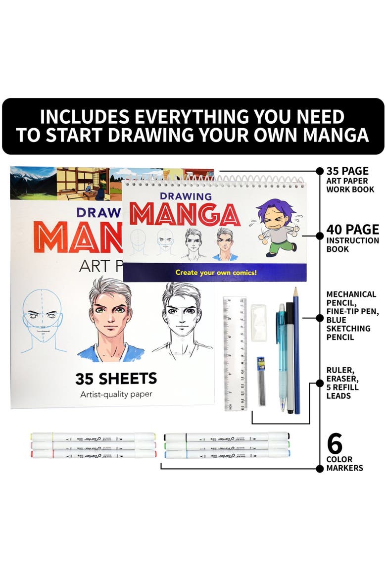 Manga Art Kit, Alternate, color, Multicolored