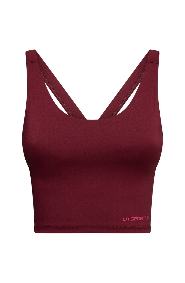 La Sportiva Cosmosis Bra Tank Top - Women's, Alternate, color, Redwood/Azalea