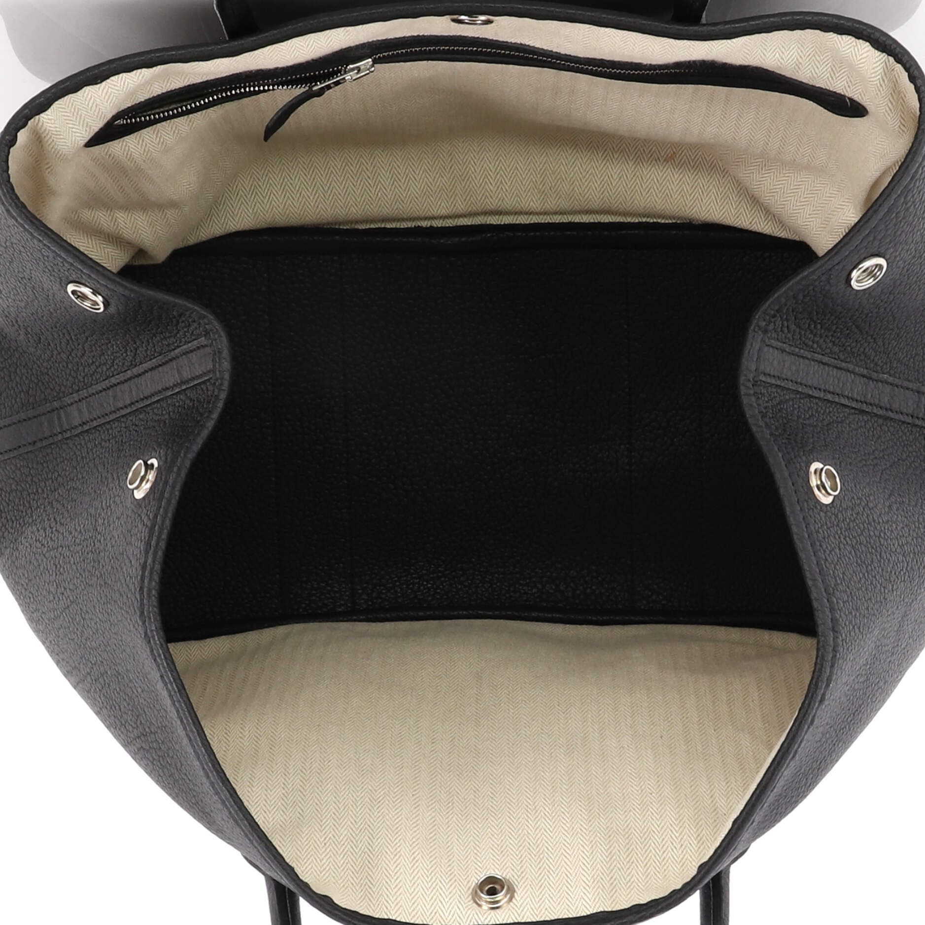 Garden Party Tote Leather 36, Alternate, color, Black
