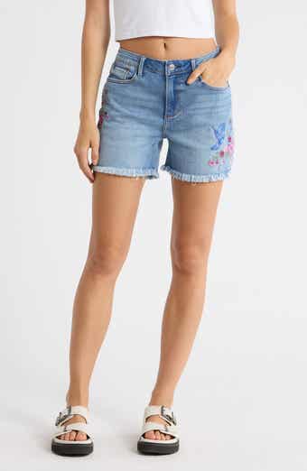Driftwood Lulu Fray Hem Denim Shorts