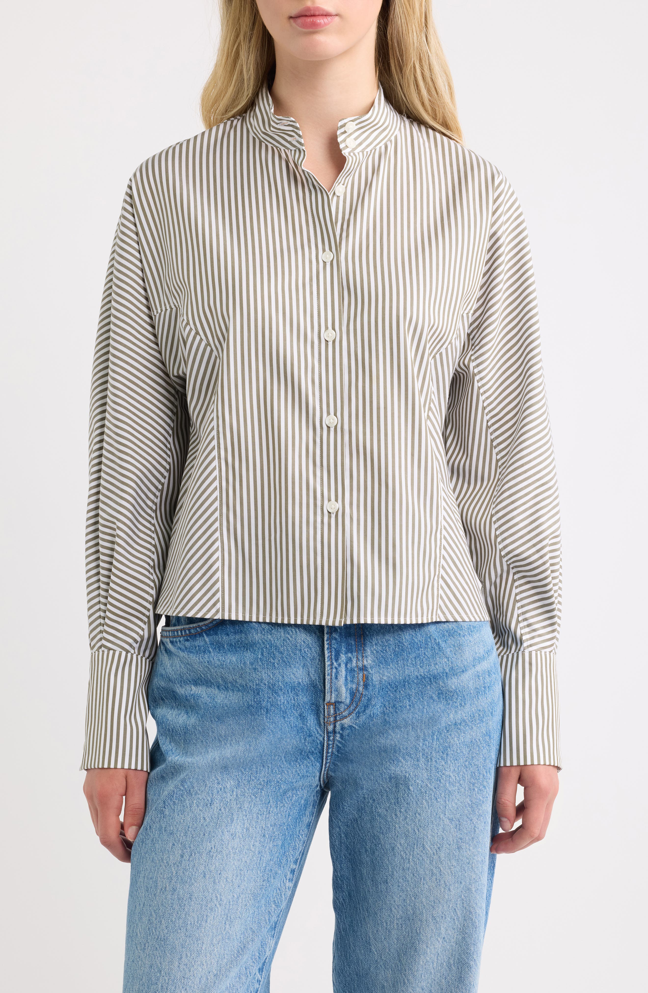 selected OLIVE STRIPE