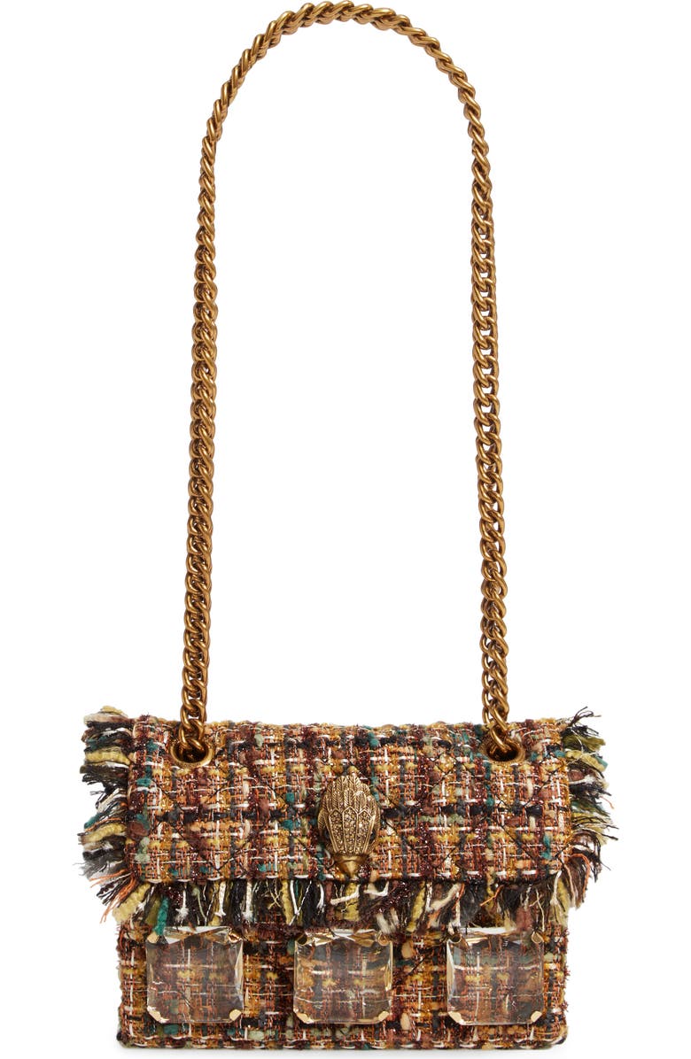 Kurt Geiger London Mini Kensington x Tweed Crossbody Bag, Main, color,