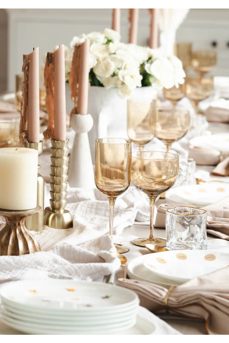 Bleached Taper Candle Holder, Alternate, color, Whitewash