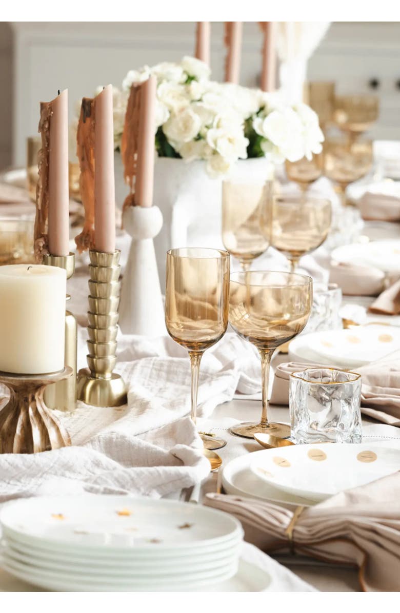 House of Revelry Bleached Taper Candle Holder, Alternate, color, Whitewash