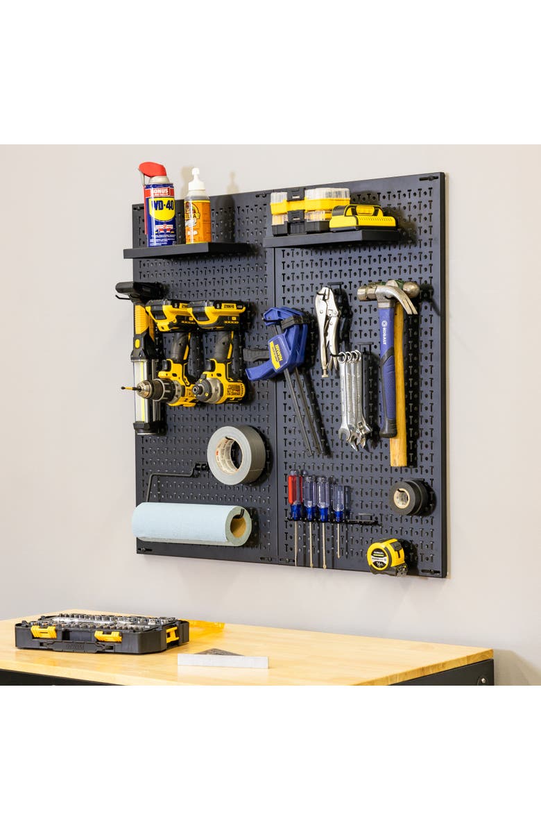 StoreYour 34" x 32" Pegboard | 13 Attachments, Main, color, Black