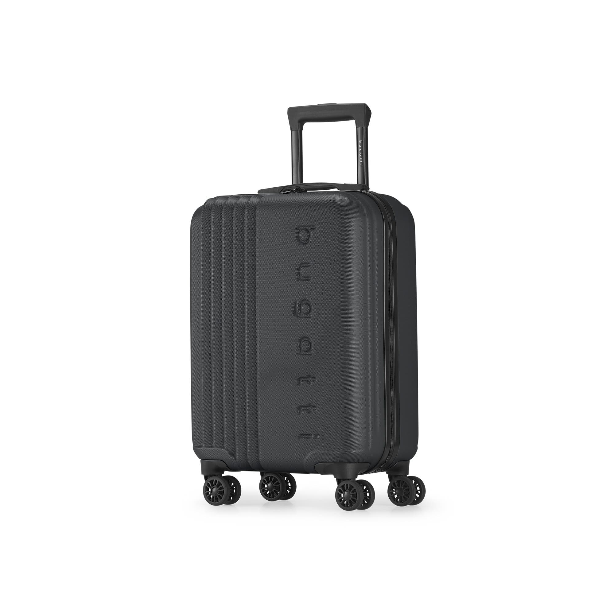 bugatti The Classic Hardside Carry-on Luggage with Double Wheels, Alternate, color, Black