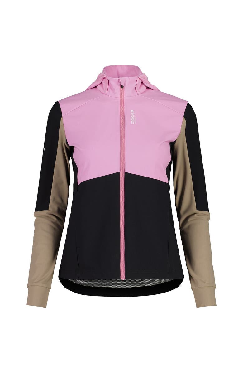 Maloja Nesham Nordic Hybrid Softshell Jacket - Women's, Main, color, Deep Black Multi