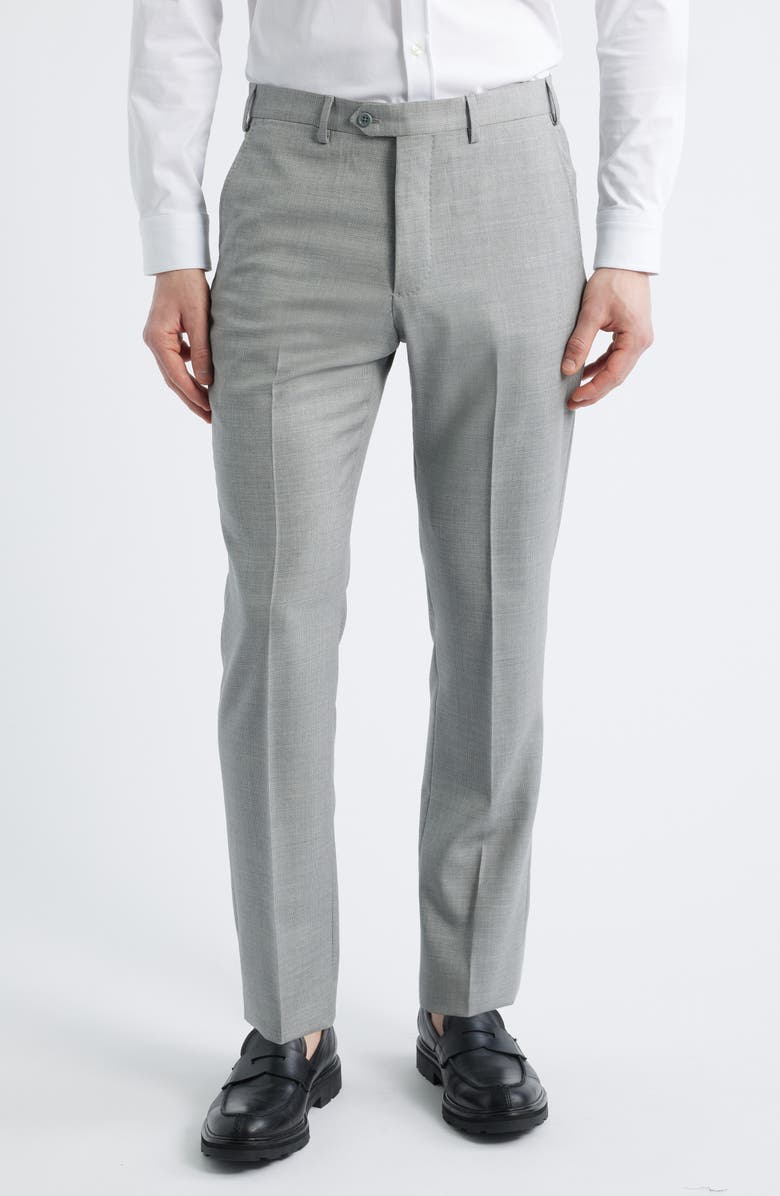 Emporio Armani Light Grey Mélange Wool Suit, Alternate, color,