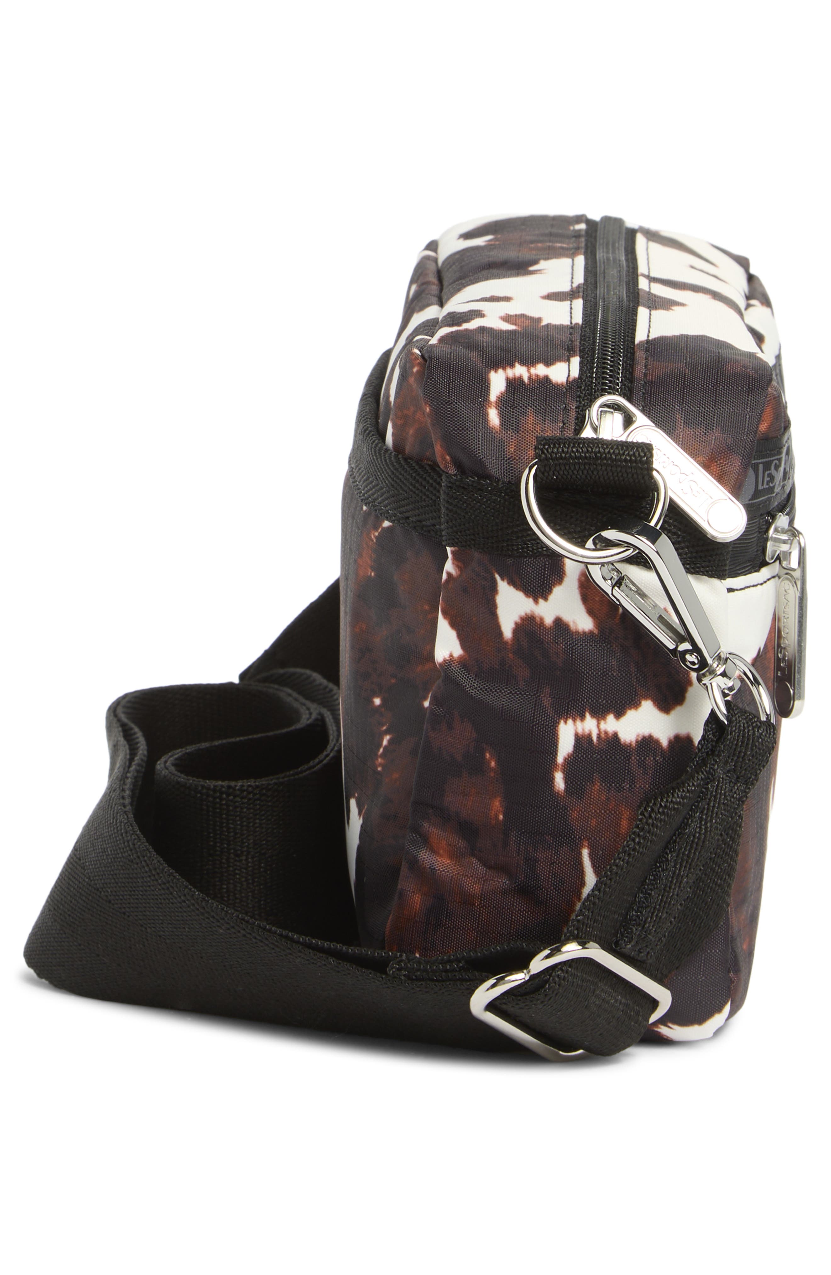 LeSportsac East/West Phone Crossbody Bag, Alternate, color, Cow Chic