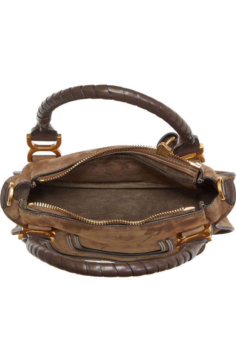 Chloé Small Marcie Leather Satchel, Alternate, color,