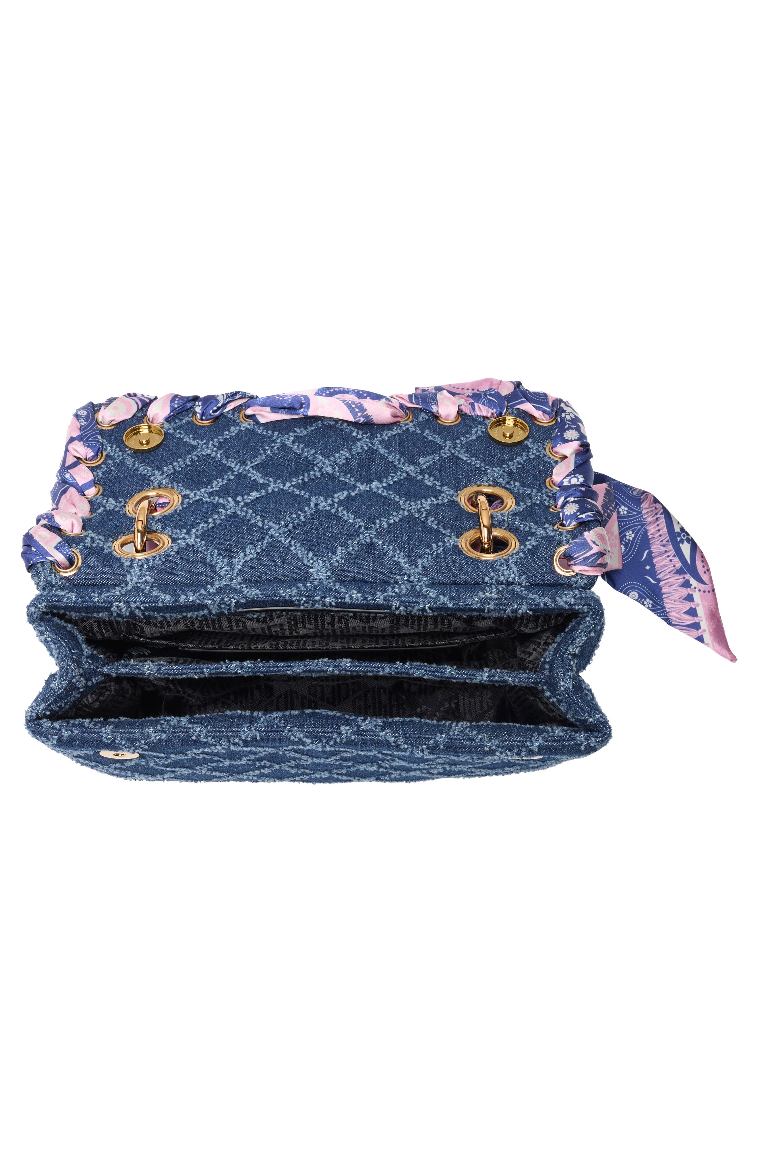 KG Kurt Geiger Brixton Scarf Shoulder Bag, Alternate, color, Navy
