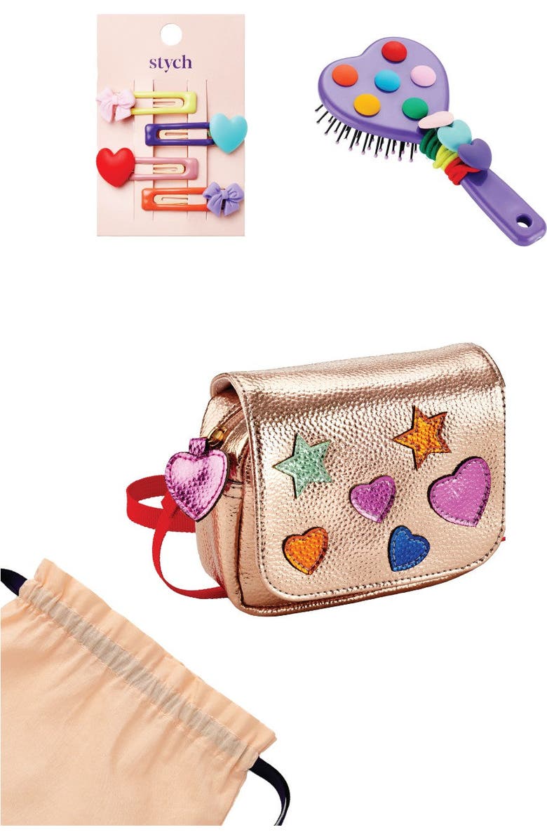 Stych Heart Bag and Accessories Gift Box, Alternate, color, Pink