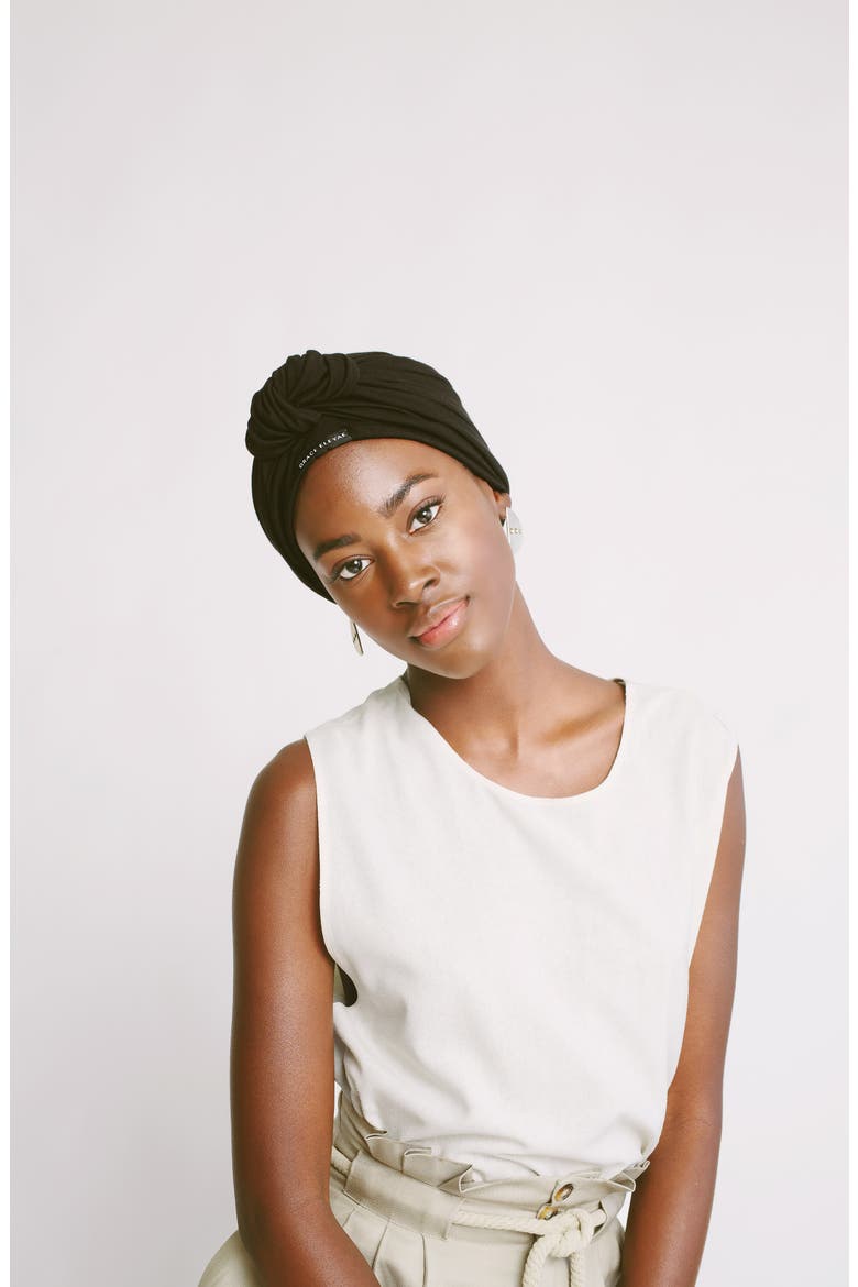 Adjustable Head Wrap, Alternate, color, BLACK