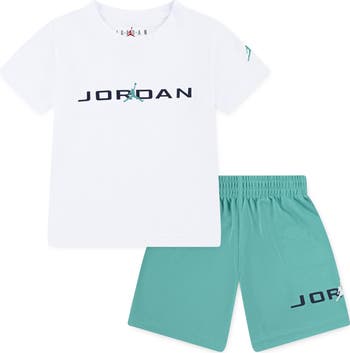 Kids' MJ Baseline Jersey T-Shirt & Mesh Shorts Set
