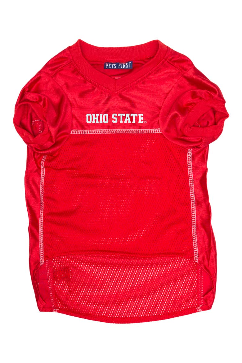Ohio State Buckeyes Basketball Mesh Dog Jersey, Alternate, color, RED