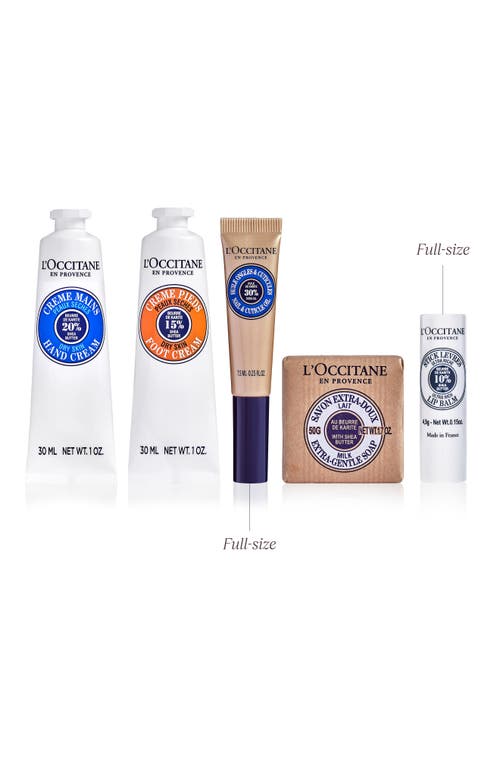L'occitane Shea Butter Classics Set $64 Value In Transparent