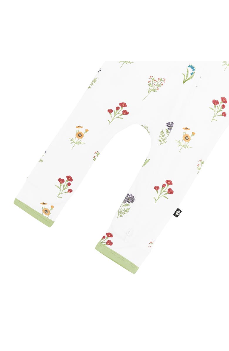 Kyte BABY Wildflower Zip-Up Romper, Alternate, color, Wildflower