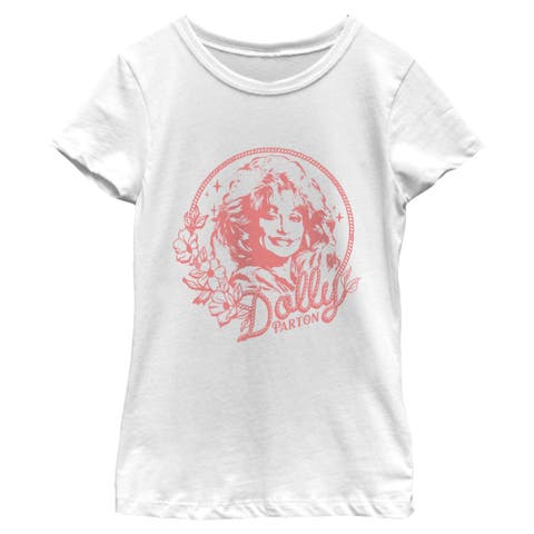 Girls' Artistic Lasso Badge Short Sleeve T-shirt
