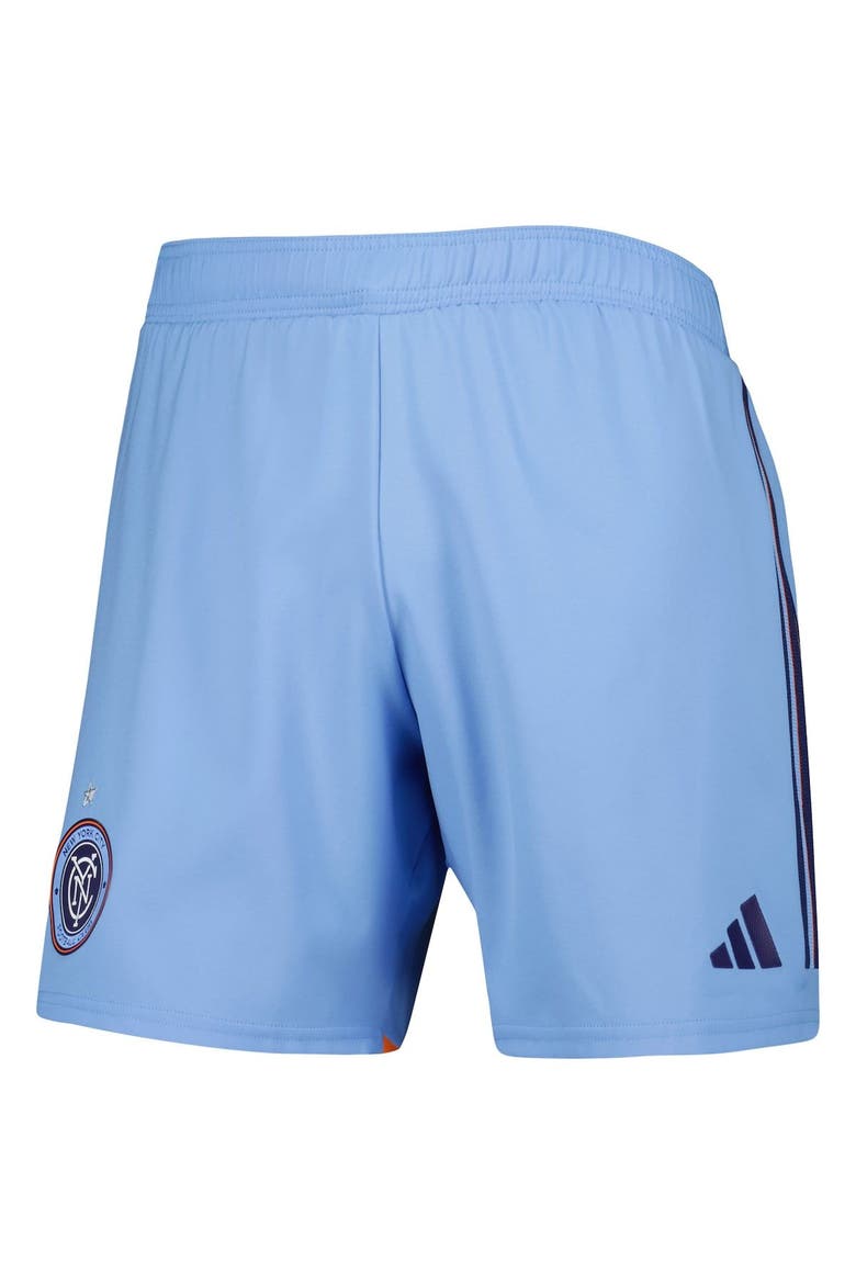 Men's adidas Light Blue New York City FC 2023 Away AEROREADY Authentic Shorts, Alternate, color, Light Blue