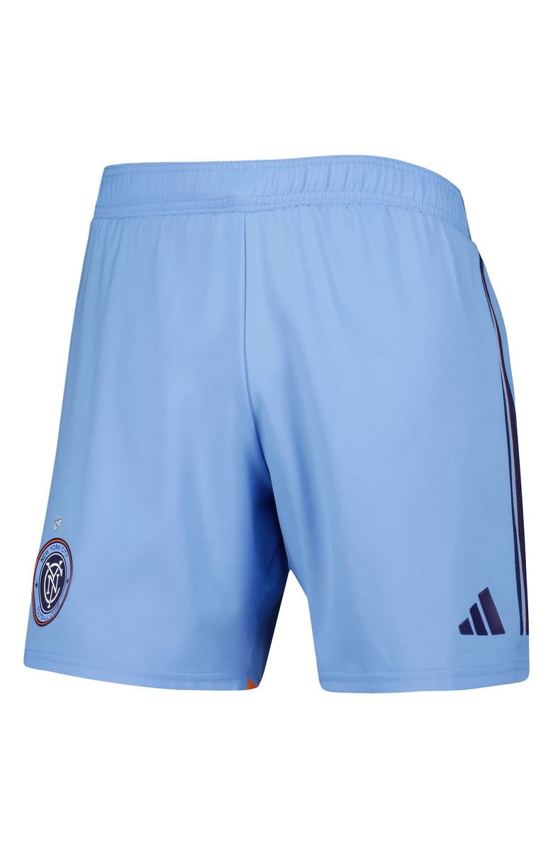 adidas Men's adidas Light Blue New York City FC 2023 Away AEROREADY Authentic Shorts, Alternate, color, Light Blue