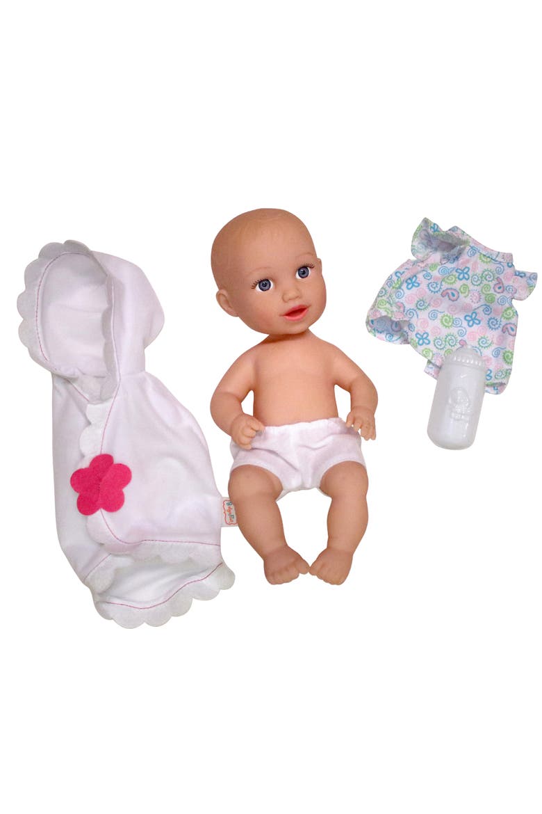 Baby Doll With Bath Time Accessories, Main, color, Multicolored